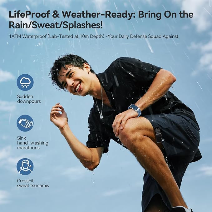 EnergyPort Smart Bracelet with Blood Oxygen/Blood Pressure Monitor, 60-Day Battery Health Fitness Tracker with 2 Bands,Lifetime Membership,Activity Tracking Heart Rate Sleep Monitor for Android iOS