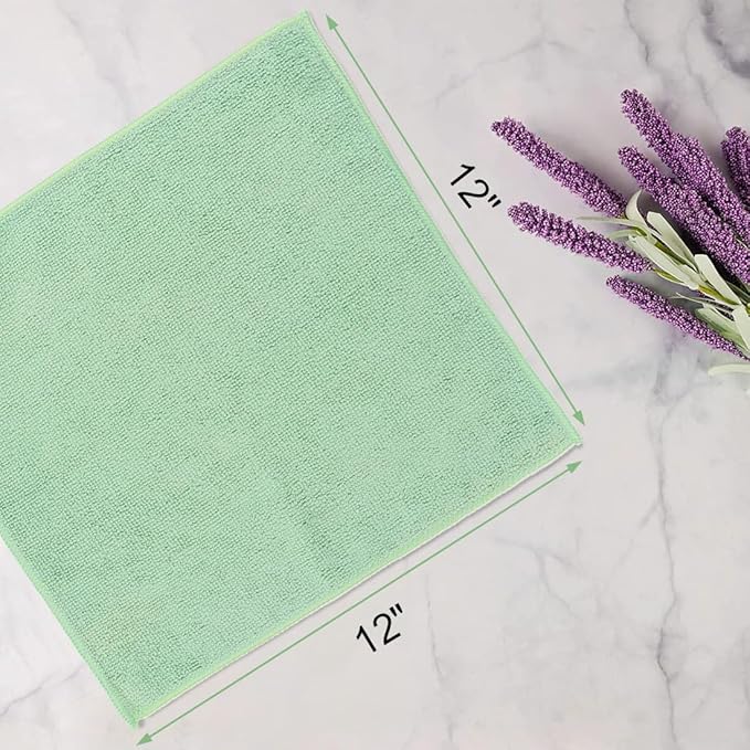 UNIMADE Washcloths Bulk 100 Pack Face Towels (12" x 12"), Highly Soft Wash Cloths and Hand Towels, Fast Drying Multi-Purpose Microfiber Cleansing Cloths for Bathroom, Hotel, Spa, and Salon-Multicolor