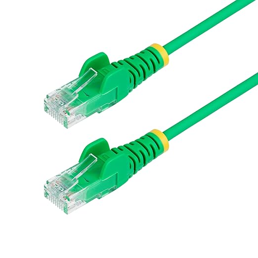 StarTech.com 5ft Green Slim CAT6 Ethernet Cable, Snagless RJ45, 28AWG Pure Bare by StarTech