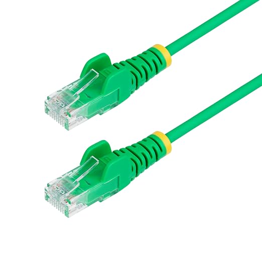 StarTech.com 50ft Green Slim CAT6 Ethernet Cable, Snagless RJ45, 28AWG Pure by StarTech