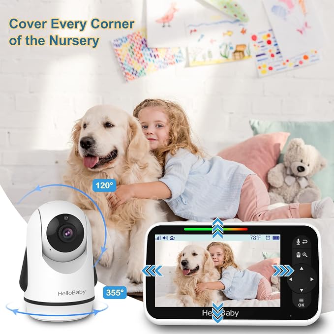 HelloBaby 5 Inch Video Baby Monitor - Image 5