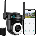 ZUMIMALL 2K Wired Outdoor Camera, 2.4G/5G WiFi Security Camera, 24/7 Recording by ZUMIMALL