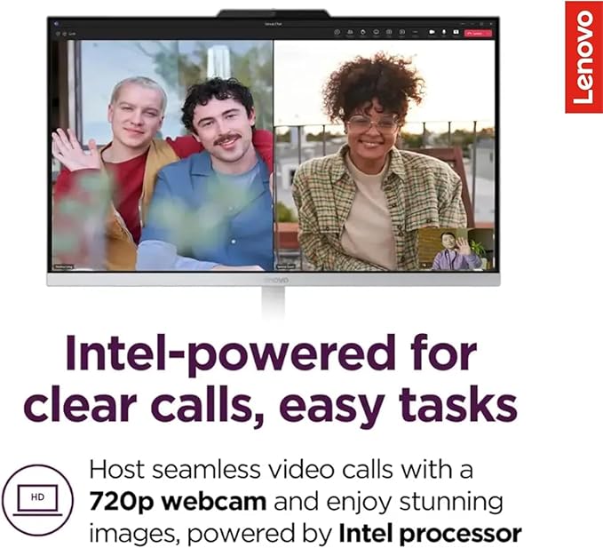 Lenovo IdeaCentre 24" FHD All-in-One Desktop Computer with Lifetime Office 365 for The Web • 32GB RAM • 1TB Storage • Intel Core • Wired Keyboard and Mouse • Windows 11