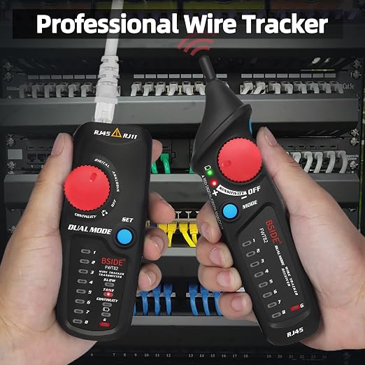 Bside Dual Mode Wire Tracker RJ11 RJ45 Network Cable Tester Toner Generator - Image 2