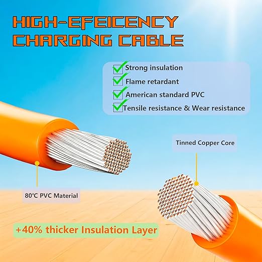 iHaospace XT60 to Solar Connector Cable 25FT/10FT/16.4FT 12AWG,XT60 Extension Cable for ECOFLOW River and Delta Series BLUETTI EB55 Power Station Solar Panel (25FT/7.62M)