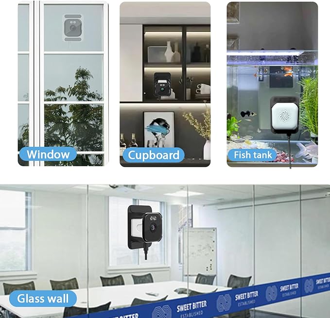 EVERSECU 2K Window Camera with Adhesive Mount, Starlight Color Night Vision, Motion Detection, 2-Way Audio, 2.4G/5G WiFi, Compatible with Alexa, Perfect for Front Door, Porch, Backyard Monitoring