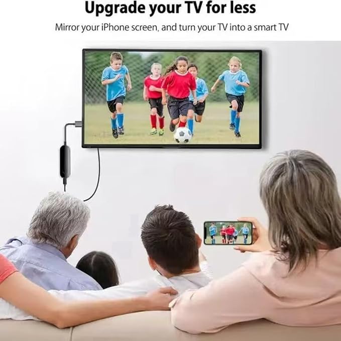 IShare iOS Wireless HDMI Display Adapter,Wireless hdmi Display Adapter,4k 1080p WiFi Streaming Movies Device Receiver Dongle for iPhone iPad,Supports high-Definition Video Synchronization. (3)