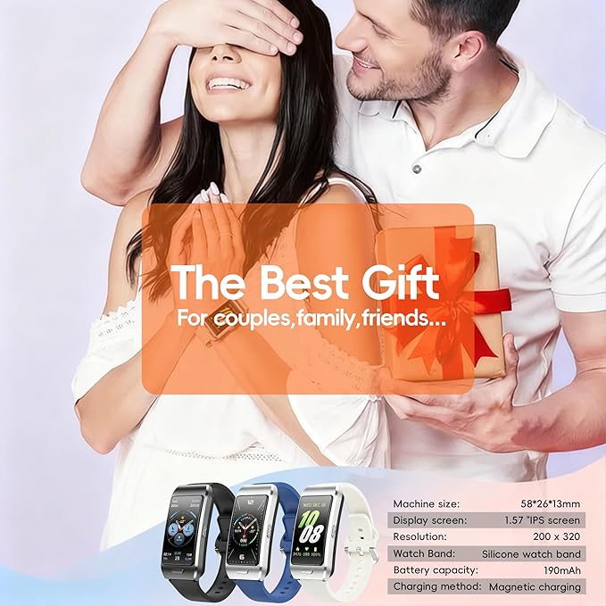 2-in-1 Smart Health Band with Built-in Bluetooth Earbuds, Fitness & Activity Tracker with Heart Rate & Sleep Monitor, Bluetooth Call Support, 1.57" HD Touchscreen for Daily Wellness(White)