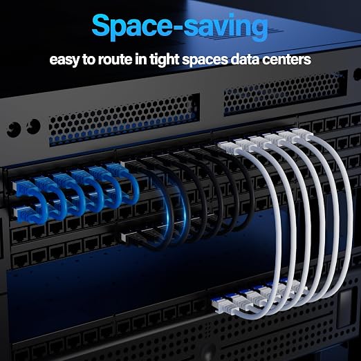 Cat6A Ethernet Cable Shielded 10Gbps 25 ft, Slim Shielded Ethernet Cable Cat 6 - Image 5