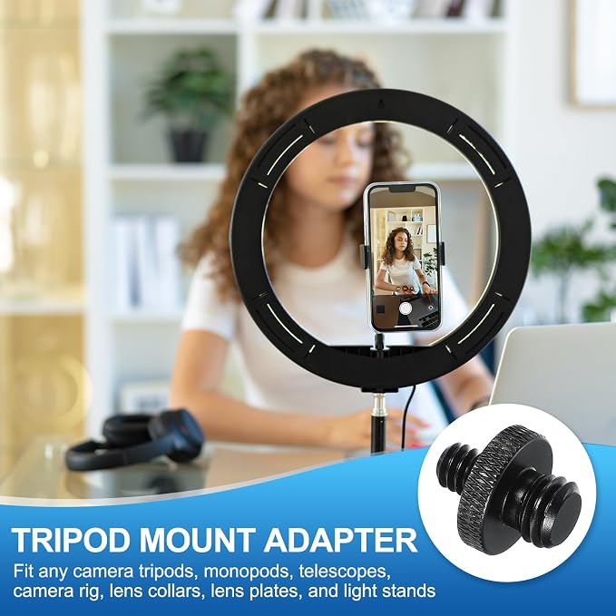 PATIKIL Tripod Screw Adapter 1/4" Male to 3/8" Male, 18 mm - Image 4