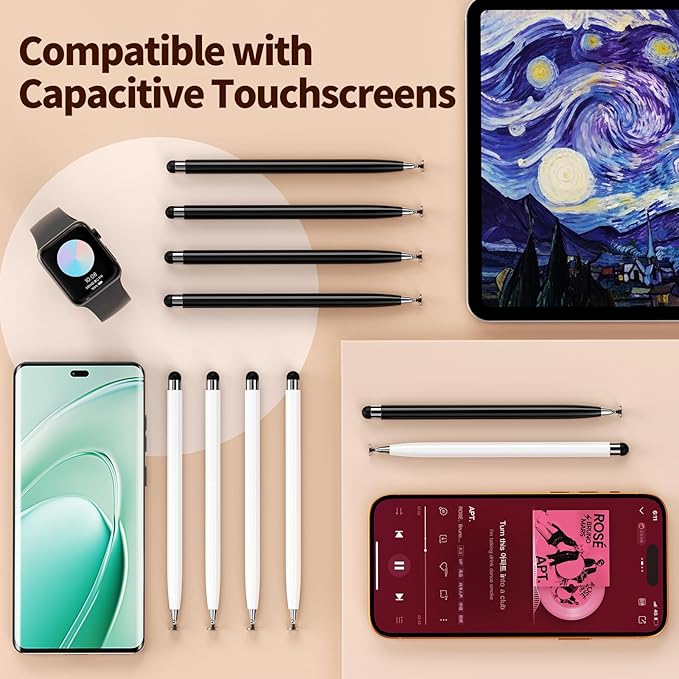 10PCS Stylus Pen for Touchscreen, Lightweight 2 in 1 Design | Stylus Pen for - Image 4