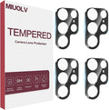 4 Pack Camera Lens Protector for Galaxy S22 Ultra, 9H Tempered Glass Camera by MIUOLV