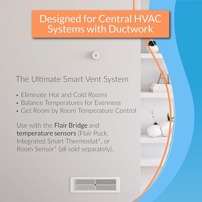 Flair Smart Register Supply Vent 12x12, AC Vent Cover - Image 2