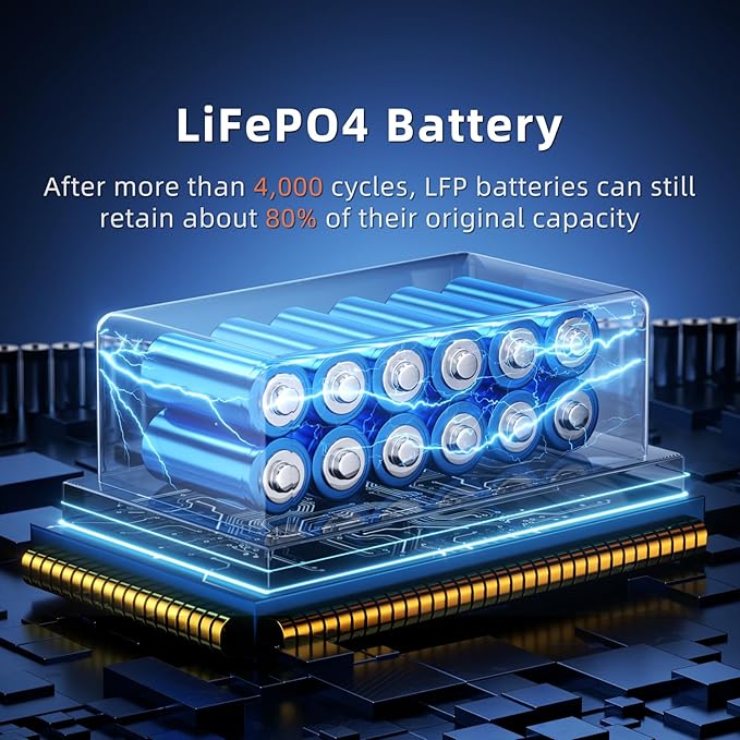 IEE SP5000 Solar Generator with 1x500W Solar Panel,120/240V Dual Voltage 5000W(Peak 9000W) 5120Wh LFP Battery Power Station,Fast Charging APP Control for Home Use,Emergencies,RVs.