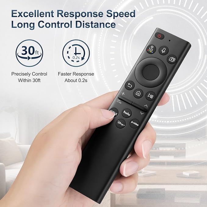 for Samsung-Smart-TV-Remote-Control-Replacement,Remote for 2019 2025 Samsung Frame Curved Crystal Smart TVs, with Voice Control