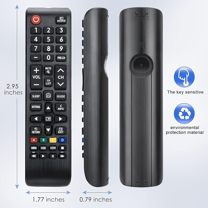 BN59-01301A Universal Replacement Remote Control Compatible with Samsung Smart TVs, LED, LCD, HDTV, 3D TVs(Updated from BN59-01199F/BN59-01289A)