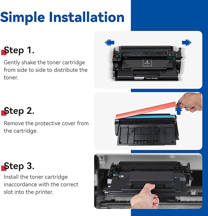 148X W1480X High Yield Toner Cartridges (Black, 2-Pack) Compatible Replacement for HP 148X 148A W1480A Work with HP Pro 4001 4001n 4001dw 4001dn MFP 4101 4101dw 4101fdn 4101fdw Printer