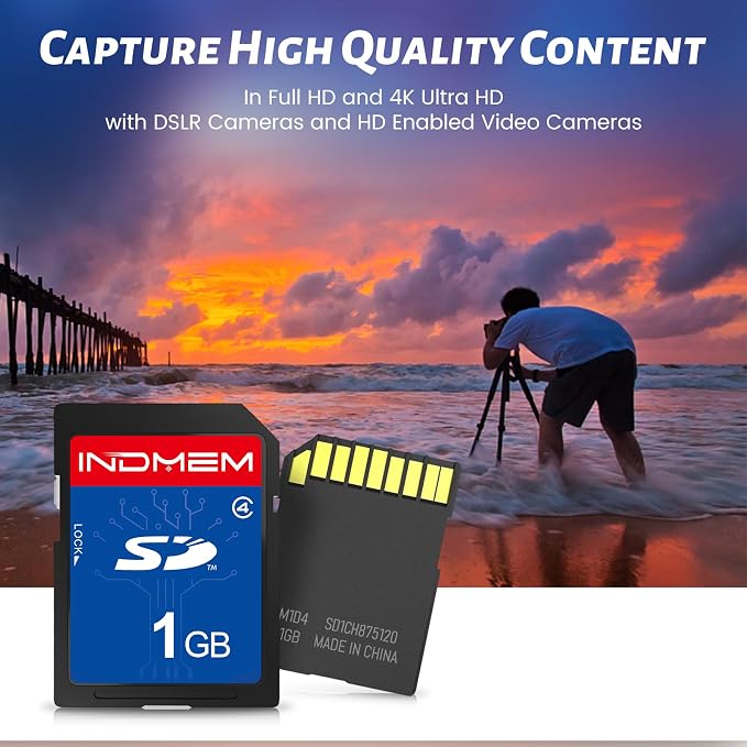 SD Card 1GB Class 4 Flash Memory Cards MLC Stanard Secure Digital Cards Camera - Image 3