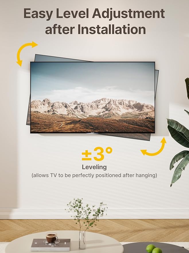 monTEK Full Motion TV Wall Mount for 23–65 Inch Flat & Curved TVs and Monitors, Swivel & Tilt Articulating Bracket, Max VESA 400x400mm, Holds up to 77 lbs, Perfect Center Design