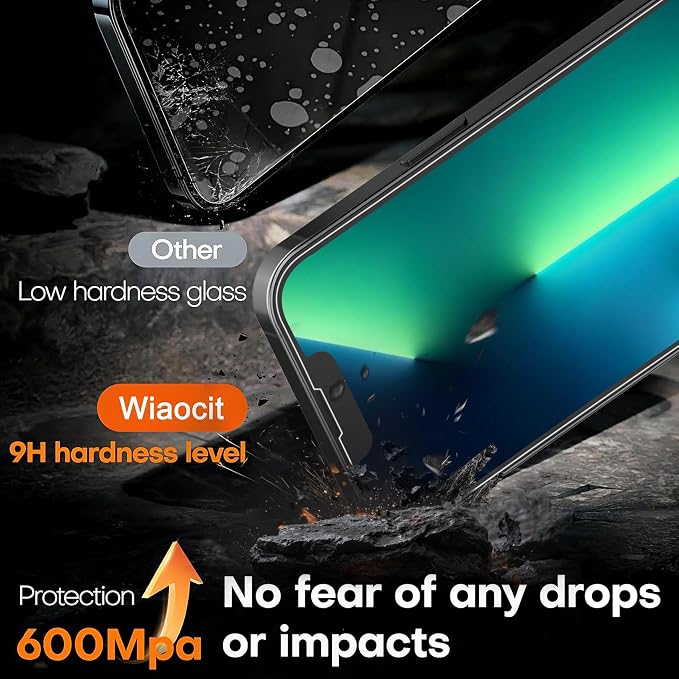 Wiaocit 3 Pack Tempered Glass Screen Protector - Image 3