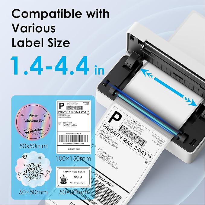 KNAON Shipping Thermal Label Printer, 4x6 Portable Label Printer, Support iPhone - Image 3