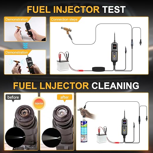 GODIAG Power Circuit Probe Tester, Auto Short Circuit, Relay Fuse Tester, Voltage Tester, 6V 40V DC Auto Electrical System Test Tool Kit, Diode Resistance Check for Motorcycle Trucks
