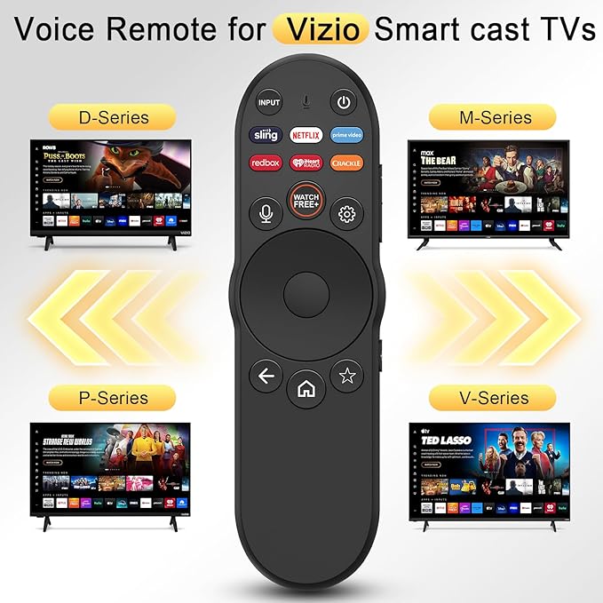 Voice Remote Control for Vizio Smart TV Remote, XRT270 Bluetooth Voice Remote Control for VIZIO SmartCast D/P/M/V-Series 4K QLED Quantum Pro Smart TVs VQP65C-84 VQP75C-84 M65Q6-L4 V4K43M-0804