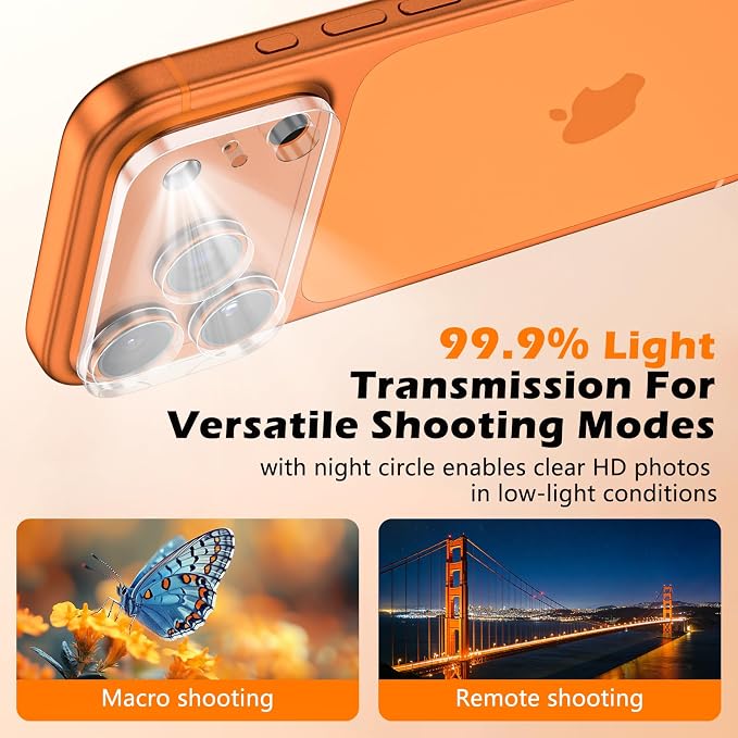 imluckies 3 Pack for iPhone 17 Pro 6.3" Camera Lens Protector, HD Clear - Image 4