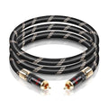 SKW Audiophiles Subwoofer Lock RCA Cable RCA to RCA Multiple Shield with Ultra-high Purity Copper Digital Coaxial Cable for HiFi Systems 9.8ft/3m