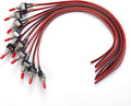 VONVOFF Toggle Switch,ON/Off SPST with Pre-soldered Wires,3v/5v/12v/24v/72v/110v/220v/240v/ Mini Toggle Switches for car,Truck, Light,Test Machine,Industrial Equipment.3 Pins 2Positions,10pcs (Black)