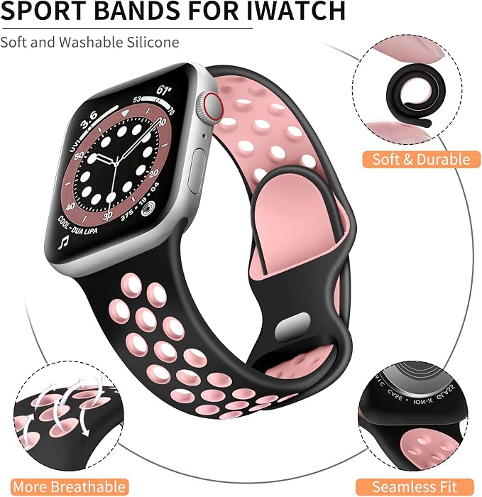 Lerobo Compatible with Apple Watch Bands 45mm 46mm 44mm 42mm 49mm Ultra 2 3 - Image 8
