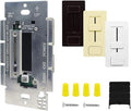 HitLights 100 Watt LED Driver and Dimmer Switch Single Integrated Unit, EZDim 120V AC – 24V DC Wall Dimmer Switch Compatible with Most Solid Color 24VDC Tape Lights and Fixtures, UL Listed