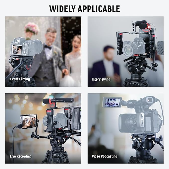 NEEWER 76" Video Camera Tripod - Image 8
