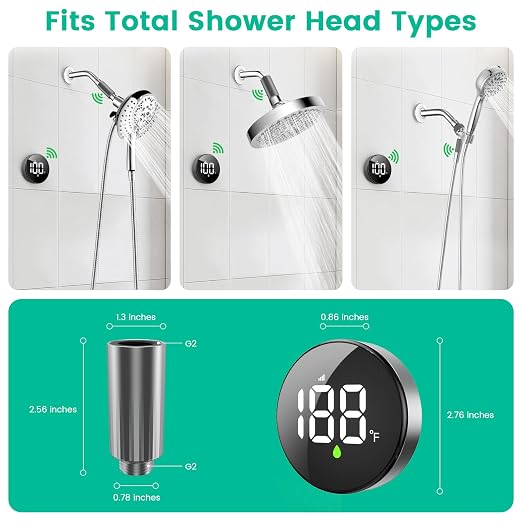 Longriver MX08 Shower Temperature Display, Shower Thermometer - Image 6