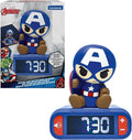 LEXiBOOK, Marvel Avengers, Avengers Nightlight Alarm Clock, Sounds and Melodies, Backlit LCD Screen, Luminous, Snooze, RL800AV1