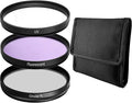 52MM Lens Filter Kit Bundle Pro, Includes CPL, FL-D Universal by Acuvar