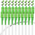 20Pack - 10m SC/APC to SC/APC Fiber Optic Internet Cable, Armored Single Mode by Bangun