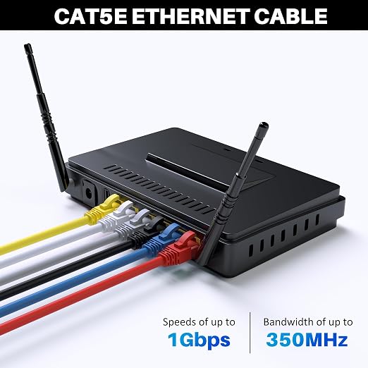 Cat5e Ethernet Cable 35 FT, Cat 5e Internet Cable, Standard RJ45 Connector - Image 4