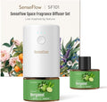SF101 Pro Waterless Essential Oil Diffuser, Plug in Aromatherapy Diffuser & Non-Toxic air Freshener, 120-Day Natural Aroma Mist, Covers 1000 Sq Ft- Free 30ml Bergamot