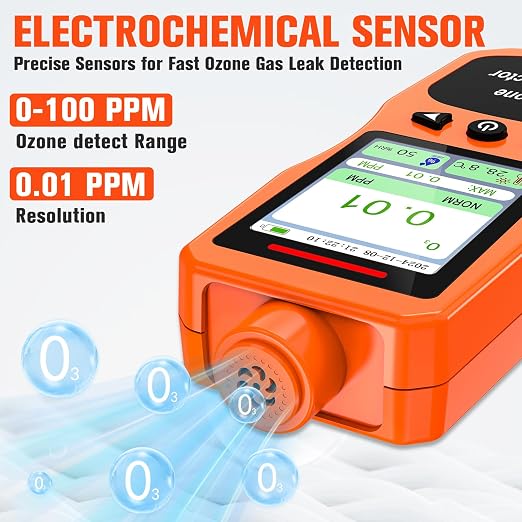 Portable Ozone Detector, 0-100 PPM Ozone Gas Monitor - Image 3