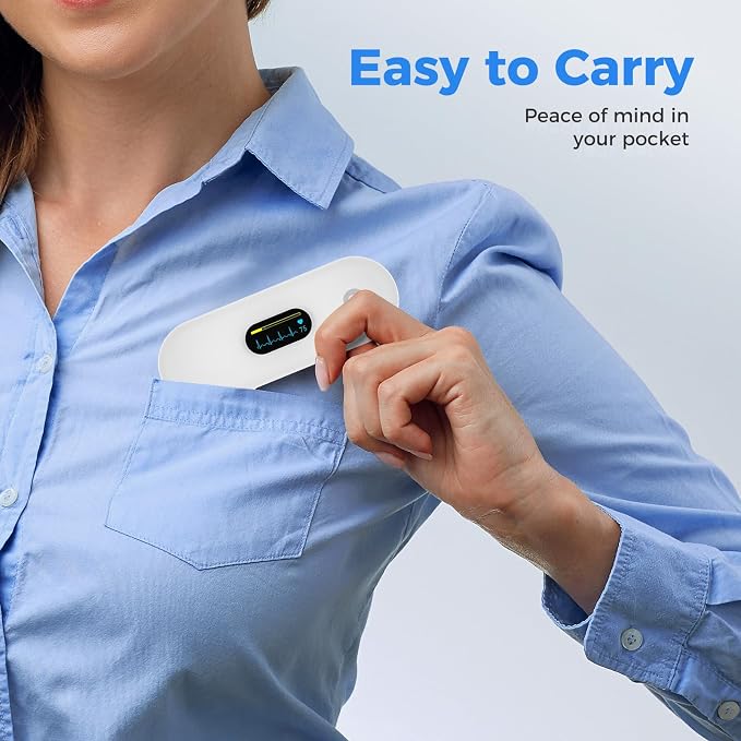 Portable Heart Rate Monitor, Wireless Home Use Heart Rhythm Tracker, Heart - Image 5