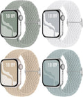 4 Pack Braided Stretchy Bands Compatible by Suitisbest