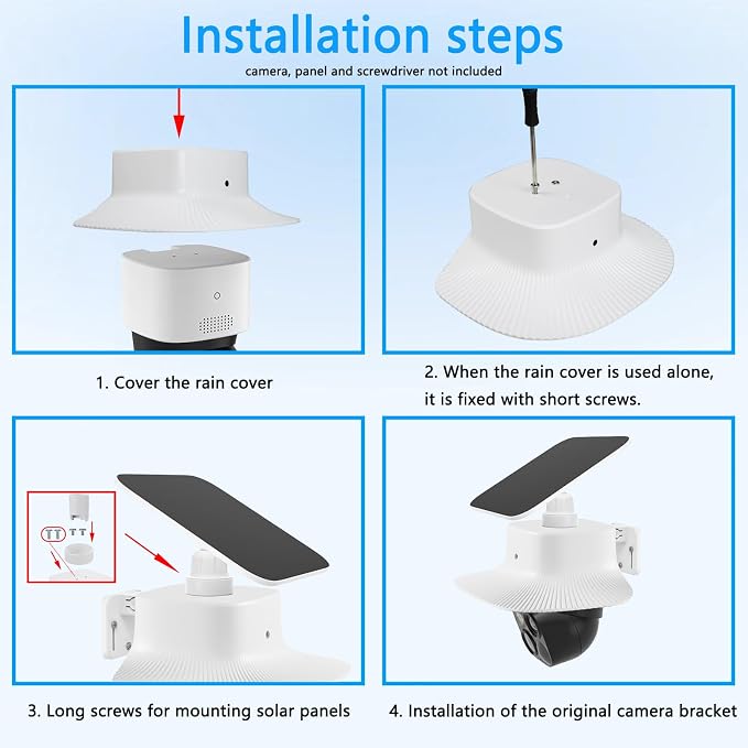 2 Pack Outdoor Camera Rain Sun Cover Compatible - Image 9