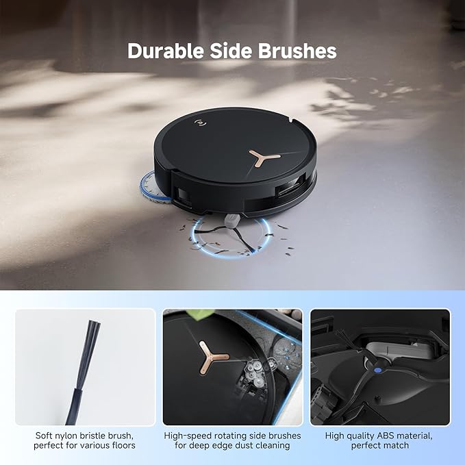 Yivy T50 Max Pro Replacement Parts for Ecovacs Deebot Robot Vacuum,T50 Max Pro Omni Accessories:4 Carbon Filters, 6 Carbon dust Bags,6 Side Brush, 8 Mop Cloth, 1 Main Brush,2 Cleaning Tools - 27 Pcs