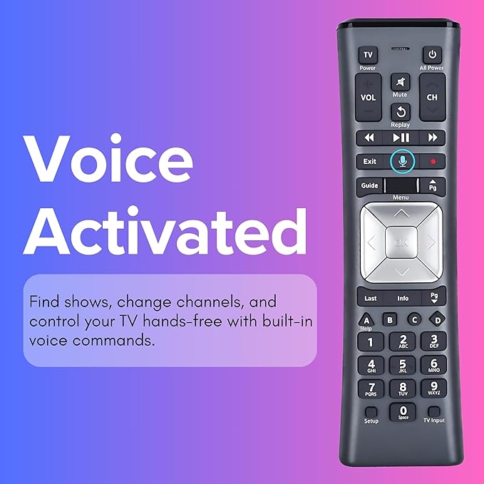 2 Pack XR11 Xfinity Remote Control Replacement – Universal IR/RF Remote for Cox & Comcast, Easy Pairing, Voice Search, Backlit Keys, Compatible with X1, XG1, Xi3 Cable Boxes/DVR Receivers