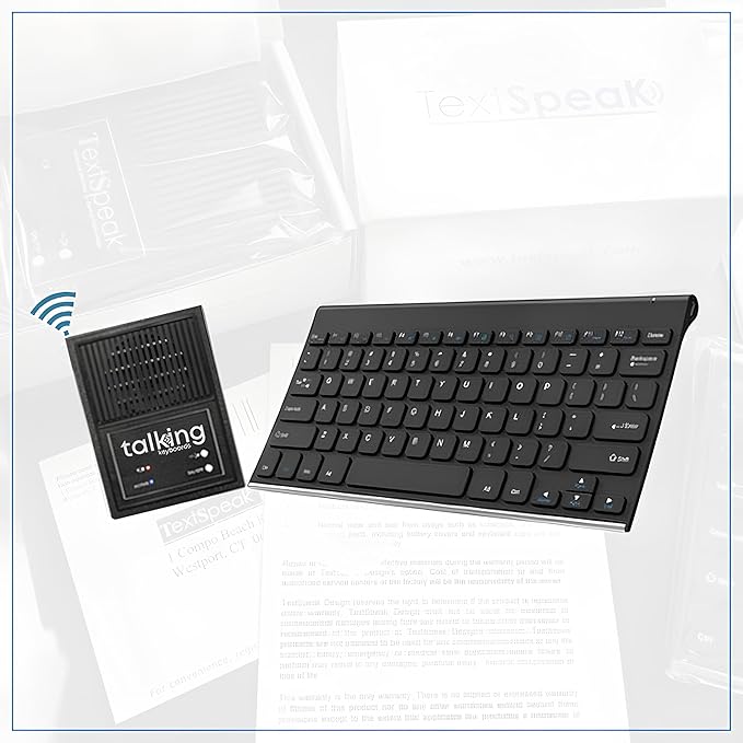 Talking Keyboards The Wireless Standard - AAC Device for Speech Therapy and Assistive Speaking - AAC Communication Device for Non-Verbal Adults, Speech Impaired Individuals, Post-Operative Patient