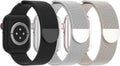 3 Pack Mesh Metal Band Compatible by Steezrd
