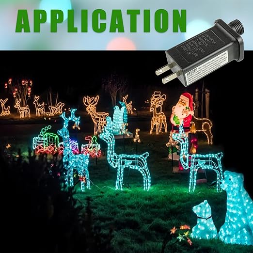 SIGANDG 30V 3.6W LED Transformer Replacement Class 2 Power LED Controller with 8 Modes Supply for Christmas String Light Inflatable Decorations IP44 Waterproof Low Voltage Transformer (2 Pcs)