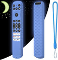 Hi Color Silicone Cover for TCL RC813 FMB1/RC923/RC902V Remote Protective Case Sleeve for TCL Smart TV Remote RC813 FMB1 Case Cover(Glow Blue)