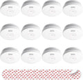 SITERLINK Smoke Detectors 10 Year Battery Operated, Smoke Alarm by SITERWELL